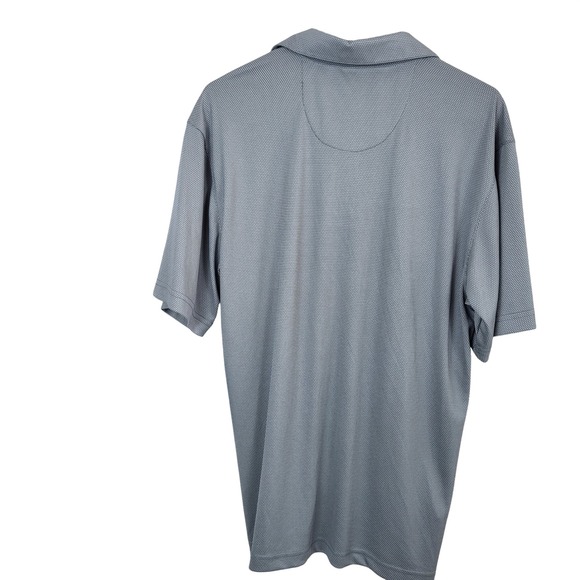 PGA Tour Polo Shirt Mens Large Gray Performance Golf Short Sleeve NEW - Picture 6 of 6